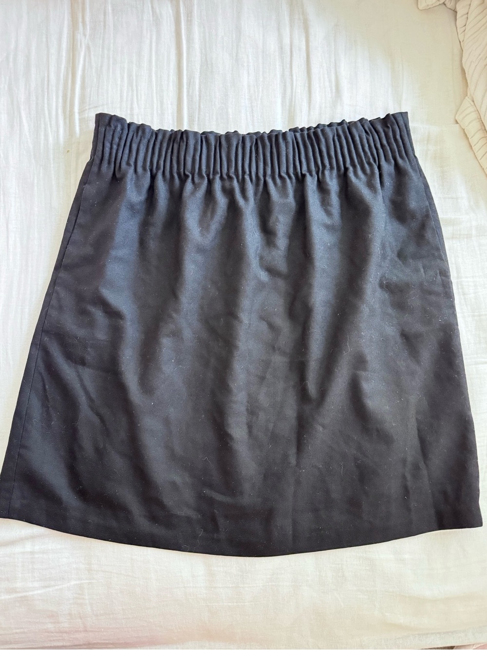 J. Crew Black Elastic-Waist Skirt